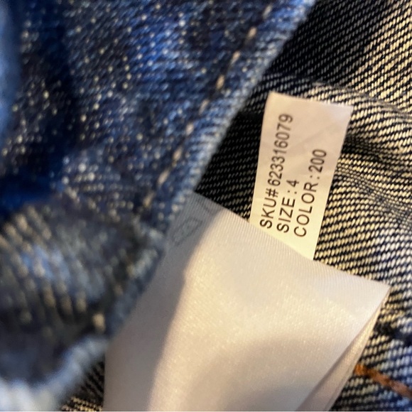 Abercrombie & Fitch Lace-up A-line Denim Miniskirt size 4 VGUC - Picture 4 of 6